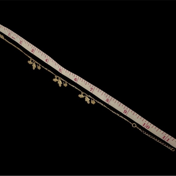 Gold Fashion Anklet with Charms - Picture 3 of 4